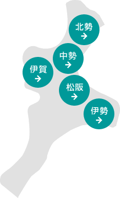 三重県地図(建築家一覧)